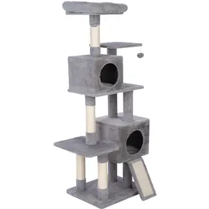 zooplus Basics Arbre à chat grand gris chat pas cher