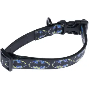 Collier DC Batman, noir taille S : 25 - 36 cm de tour de cou, 20 mm de large Chien pas cher