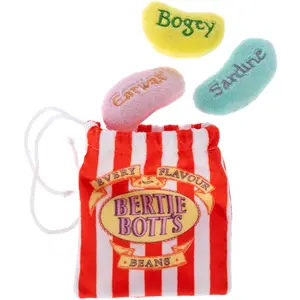 Harry Potter Set de jouets pour chats Bertie Botts Set de 3 haricots, sac en tissu inclus pas cher