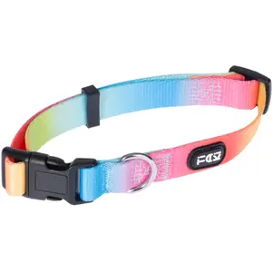 TIAKI collier Rainbow, taille M : 35-50cm tour de cou chien