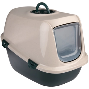 Maison de toilette kooa, vert foncé beige, 90 % de plastique recyclé pas cher