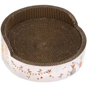 zooplus Exclusive Griffoir Relax Édition d'hiver pour chat - 39 cm de diamètre x H 14,5 cm pas cher
