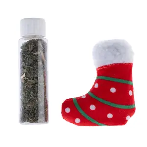 Coussin Chaussette de Noël à l’herbe à chat TIAKI pas cher