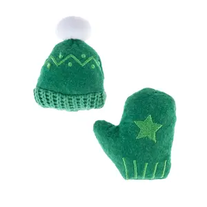 Lot de jouets TIAKI Bonnet & gant de Noël pour chat - lot de 2 jouets pas cher
