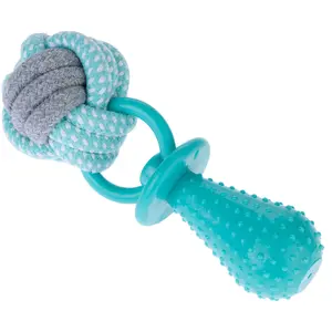 TIAKI Jouet à mâcher Balle en corde avec tétine Ø7x19cm chien pas cher