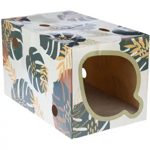 TIAKI Nature Tunnel à feuilles pour chats 30x30x40cm pas cher