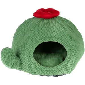 Niche douillette pour chat Cactus TIAKI Nature 45 x H 30 cm pas cher