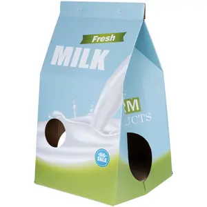 Niche et griffoir TIAKI Brique de lait pour chat   L 33 x l 31 x H 55 cm pas cher