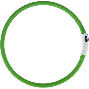 Collier en silicone TIAKI Spark USB LED pour chien - vert