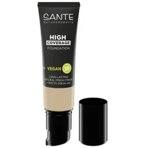 Comparateur de prix : SANTE Naturkosmetik High Coverage Natural Foundation 03 Neutral Beige Fond de teint végétalien avec peptides bio, à haut pouvoir couvrant et finition naturelle, formule nourrissante et durable, 25 ml