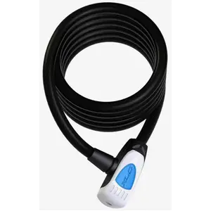 XLC LO-L08 Al Capone Kabelslot - 185 cm x 12 mm - Zwart/Zilver