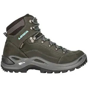 Lowa Renegade GTX Mid Wandelschoen - Dames waterdichte mid wandelschoenen - Asphalt/Turquoise pas cher