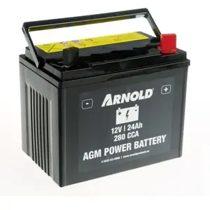 Arnold Batterie AZ106 - AGM U1R-280 SLA pour tracteur tondeuse, + term... pas cher