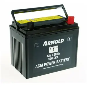 ARNOLD Batterie AZ108/AGM U1R-320 SLA pour tracteur tondeuse, + terminal droiteVendu pargalaxus