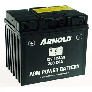 Batterie AZ104/AGM 12-24 pour tracteur tondeuse - +terminal gauche