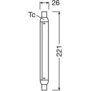 Osram, Ampoule, LED LINE S15 / S19 (BA15s, 350 lm, 10 x) pas cher