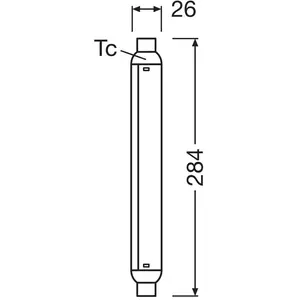 Osram, Ampoule, LED LINE S15 / S19 (BA15s, 750 lm, 10 x) pas cher