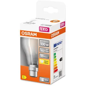 OSRAM Ampoule LED standard verre dépoli 11W b22 - Blanc froid pas cher