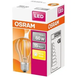 Osram Maisons du Monde Ampoule led standard claire filament 7w60 e27 chaud pas cher