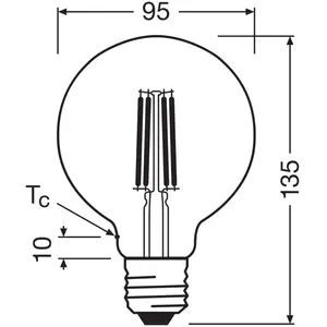 OSRAM de forme Edison pas cher