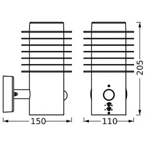 Comparateur de prix : LEDVANCE ENDURA STYLE RONDO WALL - 9,5 W - 700 lm - Tableau mural - Gr...