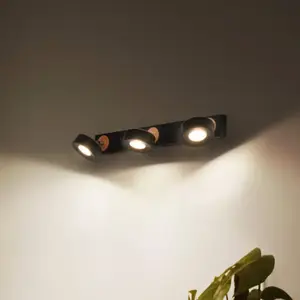 Spot LEDVANCE DECOR PLUTO 14,4W, 960lm, noir, têtes réglables, utilisa... pas cher