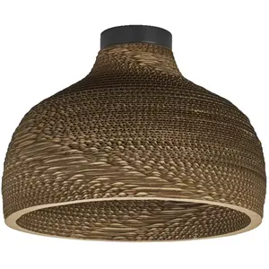 LEDVANCE Decor Cardboard Hat marron en carton ondulé léger E27 diamètr... pas cher