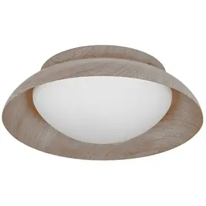 LEDVANCE ORBIS MILAN plafondlamp 305mm, houtkleur, 2XE27 pas cher