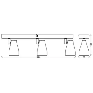 LEDVANCE LED SPOT PEAR plafondmontage. spot, ws, 12.9W, 630lm pas cher