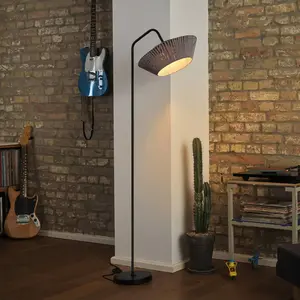 OSRAM Lampadaire DECOR Stripes E27 Gris foncé Lampadaire en métal et ... pas cher