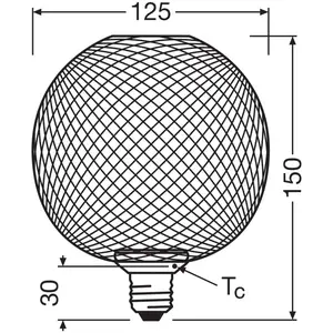 OSRAM HOMELIGHTING 4058075840089 LED-lamp Energielabel F (A - G) E27 G... pas cher