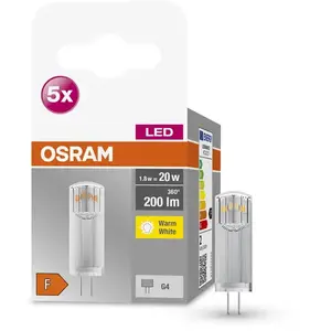 Comparateur de prix : Lampe à LED OSRAM Star PIN - G4 - Blanc chaud - 200 Lumen - Remplaceme...