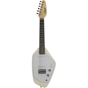 VOX Mark V Phantom Mini White elektrische gitaar in mini-formaat met draagtas pas cher