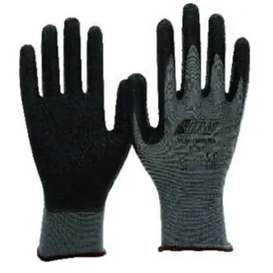 NITRAS Nylotex 3520 Lot de 12 paires de gants en nylon et latex Gris/noir 8/LVendu pargalaxus