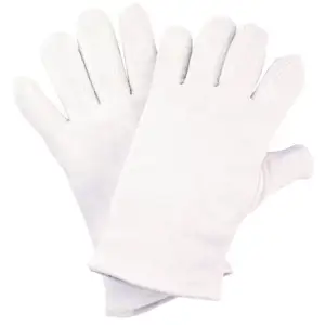NITRAS Gant taille 8 blanc tricot en coton catégorie epi i pas cher