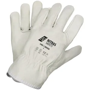 NITRAS Gant Driver taille 10 gris cuir bovin plein en 388 catégorie epi ii pas cher