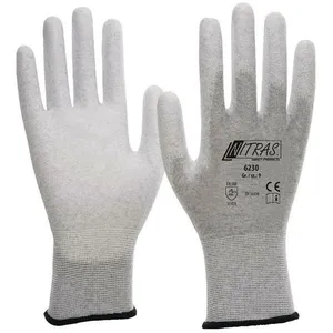 NITRAS Gant 6230 taille 9 gris/blanc en 388, en 16350 catégorie epi ii en 388, en 16350 pas cher