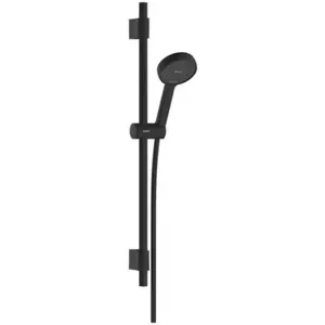 hansgrohe Activera S - Doucheset - EcoSmart waterbesparend - Select-knop bediening - 95mm maat - met glijstang Varia 72 cm - 2 straalfuncties - Mat Zwart