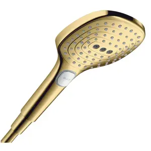 Hansgrohe Raindance Select E - Douchekop, 3 straalsoorten, EcoSmart+, goudlook gepolijst 28729990