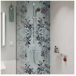 hansgrohe Activera S - Doucheset - EcoSmart waterbesparend - Select-knop bediening - 95mm - 2 straalfuncties - met glijstang Varia 90 cm - Chroom