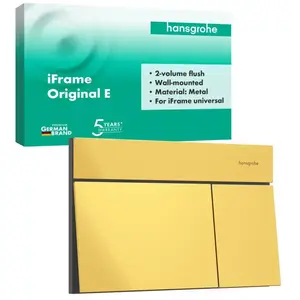 Hansgrohe iFrame Element E - Spoelbediening, gepolijste gouden look 66003990 pas cher