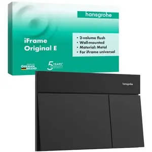 Hansgrohe iFrame Element E - Bedieningsplaat, mat zwart 66003670 pas cher