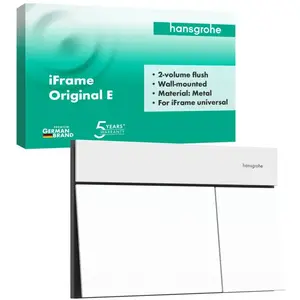Hansgrohe iFrame Element E - Bedieningsplaat, mat wit 66003700 pas cher