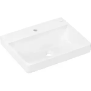 hansgrohe Xelu Q - Wastafel - 600/480 mm maat - met kraangat - zonder overloop - wit