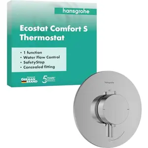 Hansgrohe Ecostat Comfort S Inbouwthermostaat - 1 functie - chroom pas cher