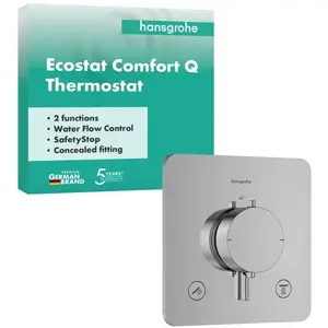 hansgrohe Ecostat Comfort Q Thermostat encastré pour 2 consommateurs, ...