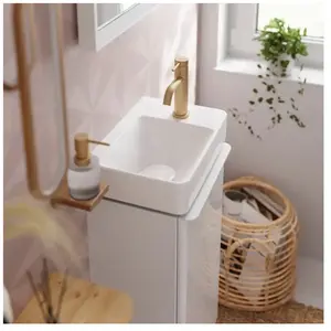 hansgrohe, Lavabo, Xelu Q lave-mains, 360x250, 1 trou de robinetterie, sans trop-plein, SmartClean, blanc, 61 (250 mm, 360 mm)