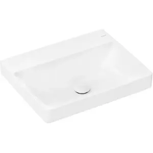 hansgrohe, Lavabo, Xelu Q lavabo à poser, 600x480, sans trop-plein, poli, blanc, 6101 (480 mm, 600 mm)