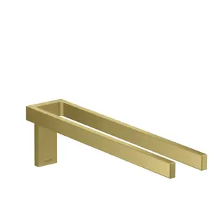 hansgrohe, Porte-serviettes + crochets pour serviettes, AXOR Universal Rectangular porte-serviettes, métal, double, fixe, longueur 380mm, 42622