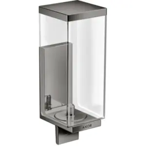 hansgrohe, Distributeur de savon + porte-savon, AXOR Universal Rectangular distributeur de savon, quantité de remplissage 600ml, 42610 pas cher